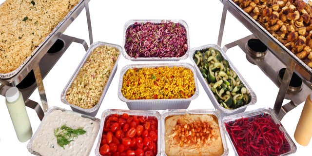 chicken kebab grill spread