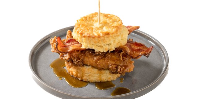 The Sticky Maple Biscuit Sandwich Brunch Box