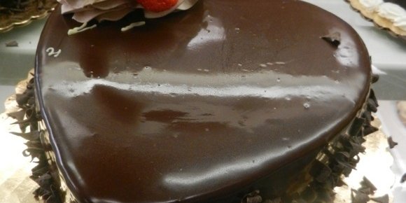 Heart Shaped Chocolate Mousse Cake