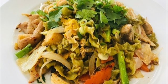 Green Veggie Noodle