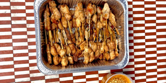 Chicken Satay Skewers w/ Peanut Sauce