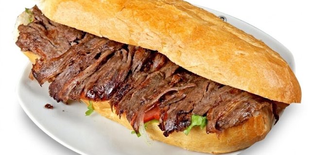 Grilled Beef Doner Sandwich