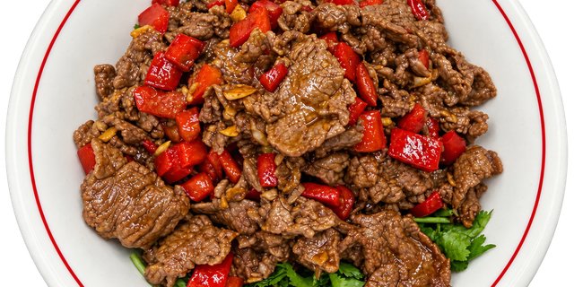Stir-Fried Chopped Beef and Pickled Pepper
