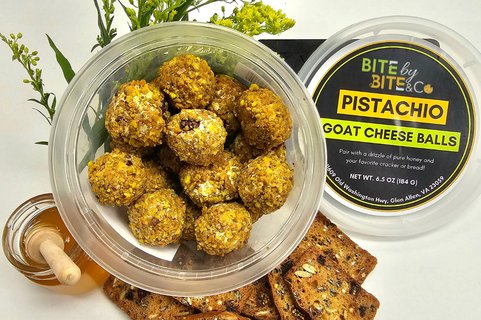 Pistachio Goat Cheese Balls