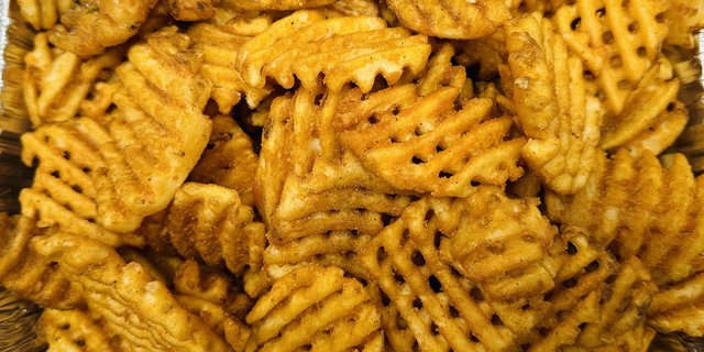 Seasoned Waffle Fries Tray
