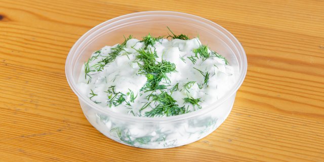 Cucumber-Yogurt & Dill Dip Tray