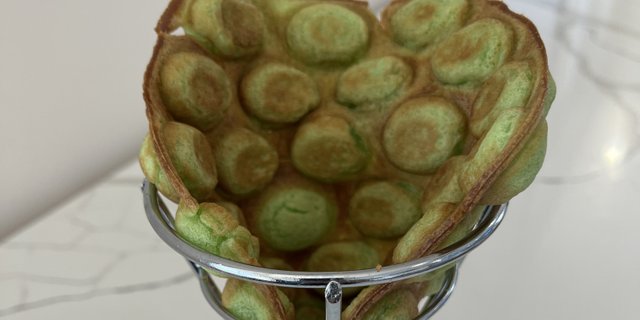 Pandan Bubble Waffle