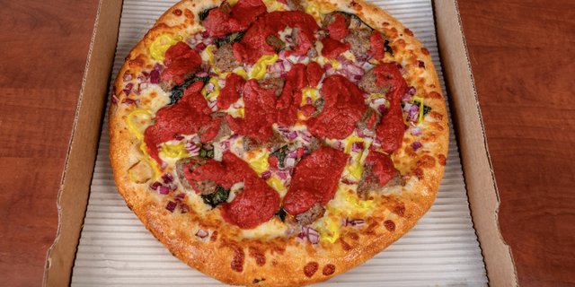 Johnny's Meatball Pizza