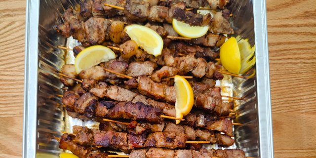 Pork Souvlaki Platter
