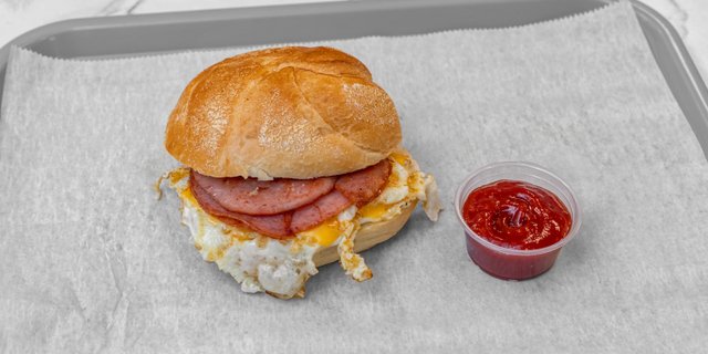 Egg & Pork Roll Sandwich