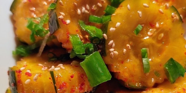 Cucumber Kimchi Tray