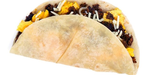 Sausage, Egg & Cheese Taco