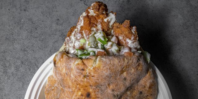 Schnitzel Pita Sandwich