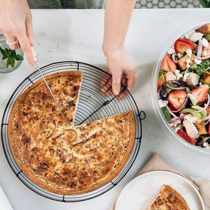 Ham & Cheddar Quiche