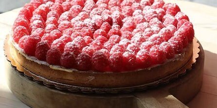 Raspberry Almond tart