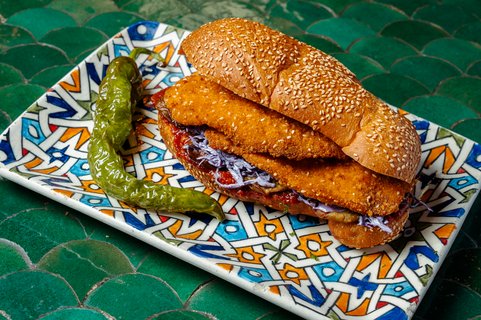 PALA Schnitzel Challah Sandwich