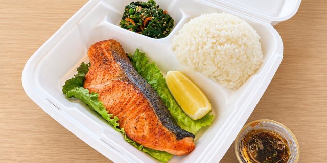 Salted Salmon Bento Box