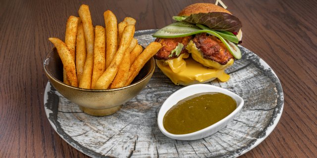 Kerala Fried Chicken Burgers