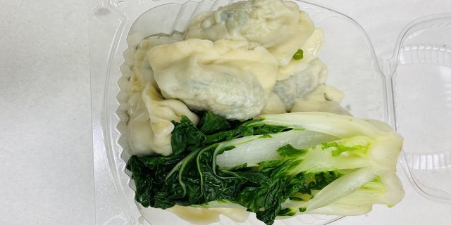 Bok Choy Pork Dumplings Soup