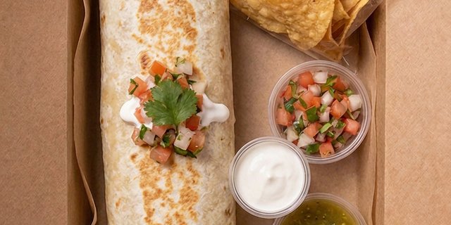 Pulled Pork Burrito Boxed Lunch