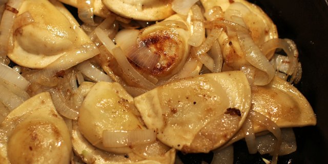 Pierogies & Onions