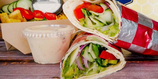 Avocado Veggie Wrap Lunch Box