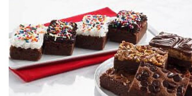 Chocolate Frosted Fudge Brownie w/ Sprinkles