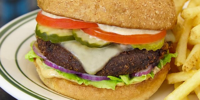 Vegetarian Burger Boxed Lunch