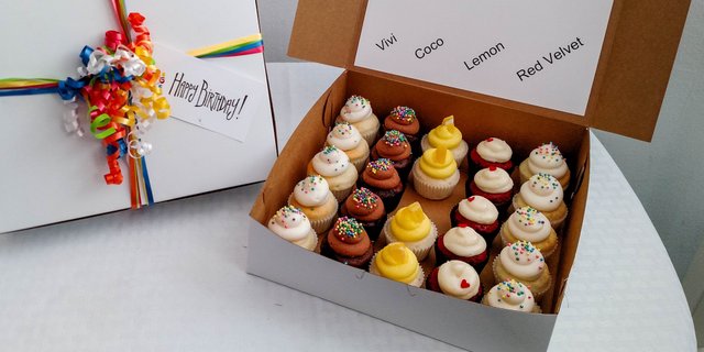 Mini Cupcake Birthday Box