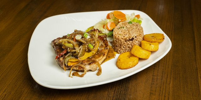 Jerk Pork Chop Plate