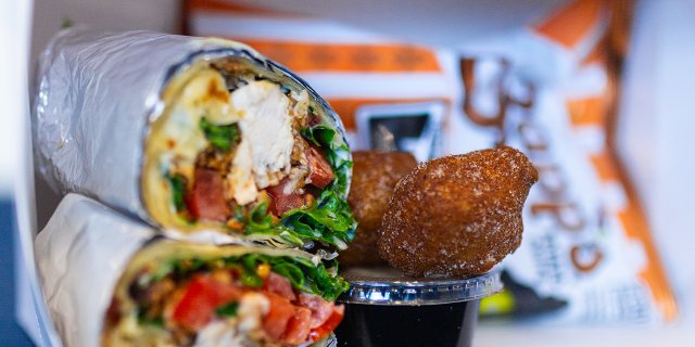 Fried Chicken BLT Wrap Boxed Lunch