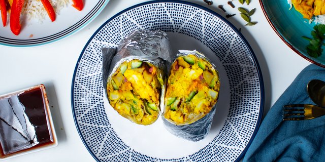 Vegan Aloo Gobhi Frankie