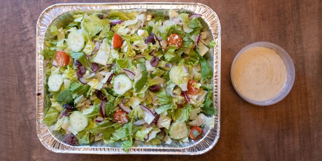 Greek Salad Half Sheet Pan