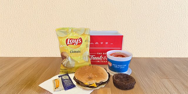 Belt-Buster Burger W/ Cheese Boxed Lunch