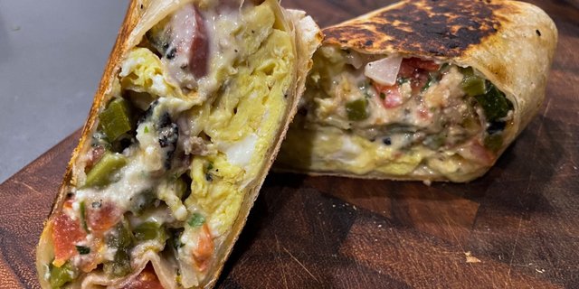Nopales Con Huevo Breakfast Burrito