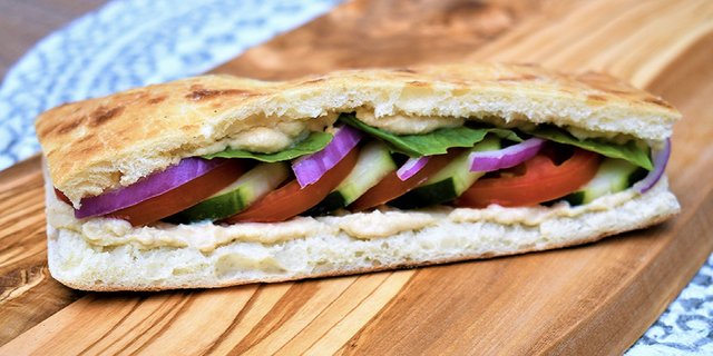 Hummus & Veggies Sandwich