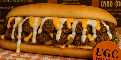 Falafel Philly Cheese Sandwich