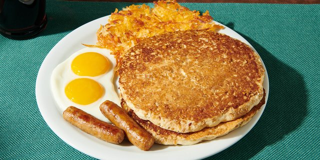 Hearty 9-Grain Pancake Slam
