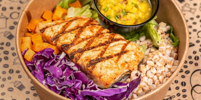 Farro Salmon Salad
