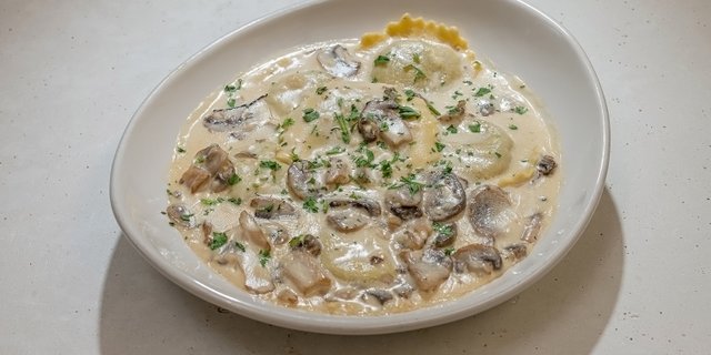 Portobello Mushroom Ravioli