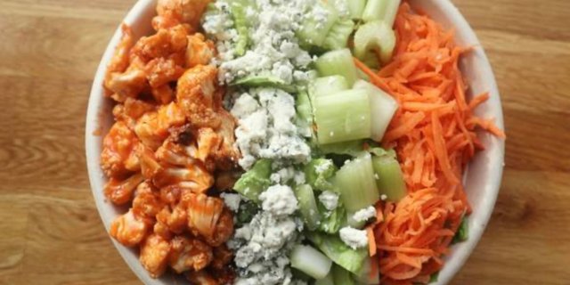 Buffalo Cauliflower Salad