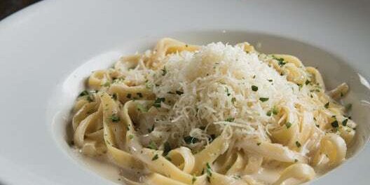Fettuccine Alfredo W/ Shrimp