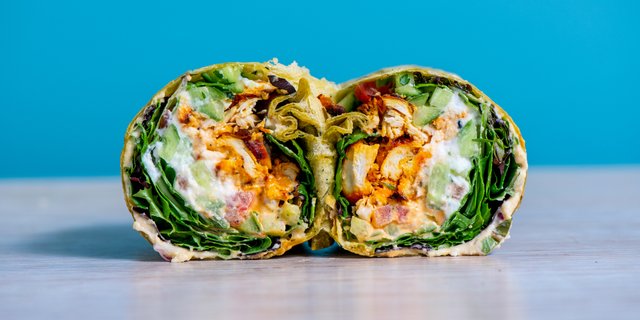 White Meat Chicken Wrap