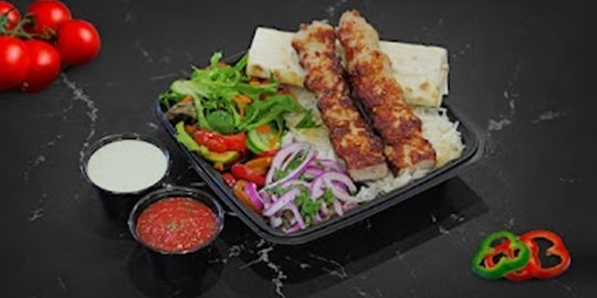 Ground Chicken Kebab Plate