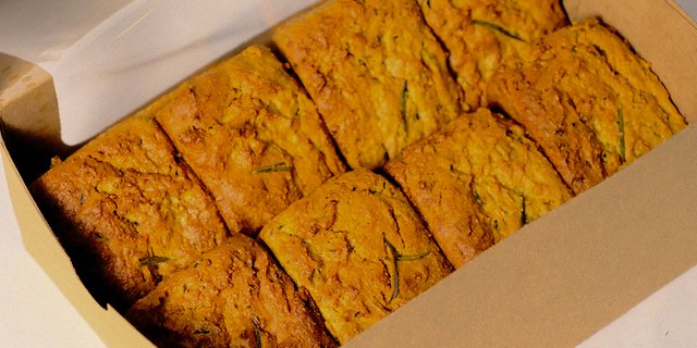 Rosemary Zucchini Miso Loaf Tray