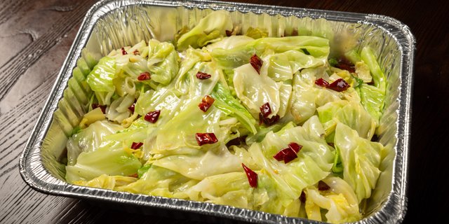 Cabbage w/ Dry Peppers