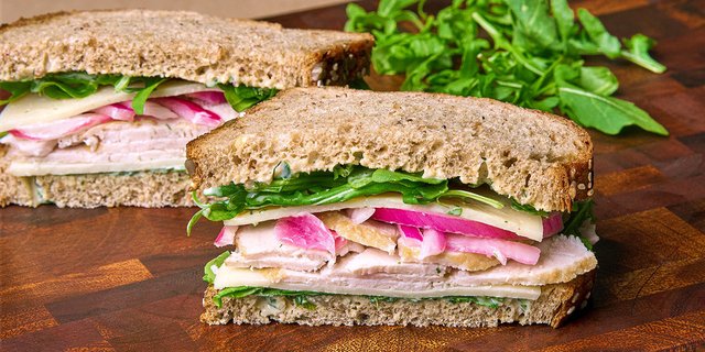 Herb-Roasted Turkey & Provolone on Sprouted Multigrain