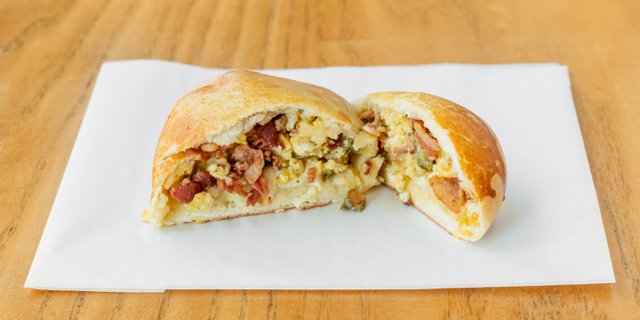 Bacon, Jalapeño, Egg & Cheese Kolache