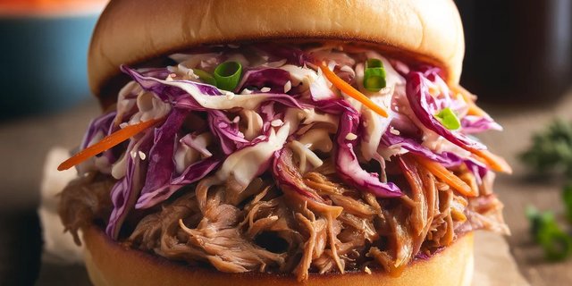 Hawaiian Pulled Pork Sandwich