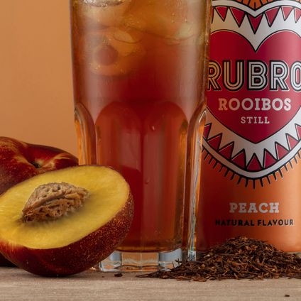Rubro Peach Iced Tea Can